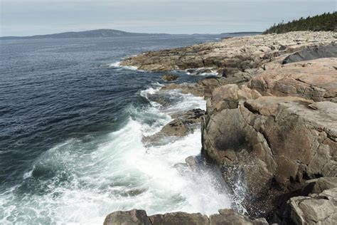 Waves Breaking On Granite Ne Maine Geology Pics