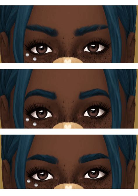 Eyebrows Collection Recolored In Ampified 40 The Sims Book