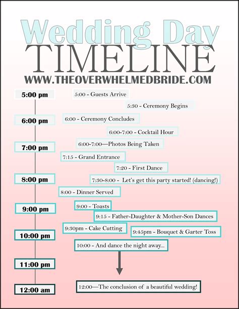 Printable Wedding Checklist Timeline Free Printable Wedding