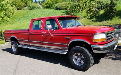 1993 Ford F 350 Crew Cab 4x4 Power Stroke Diesel 93000 Actual Miles