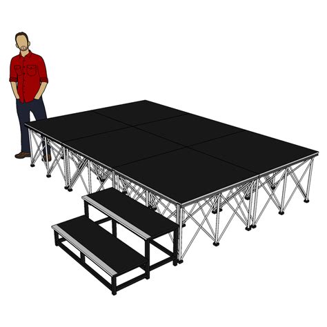 3m X 2m Portable Stage Platforms With 60cm Risers Stage Concepts