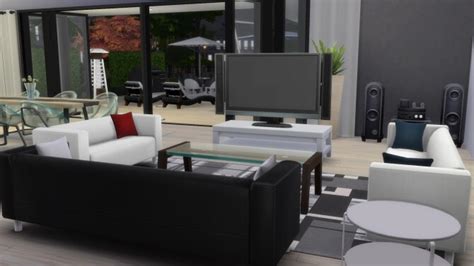 Modern Minimal House 3br2ba By Rayanstar At Mod The Sims Sims 4 Updates