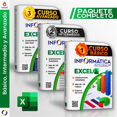 Paquete Completo De Excel Premium Básico Intermedio Y Avanzado