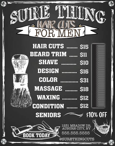 About $3 is considered the minimum. Barbershop Business Sign in 2020 | Haircuts for men, Hair ...