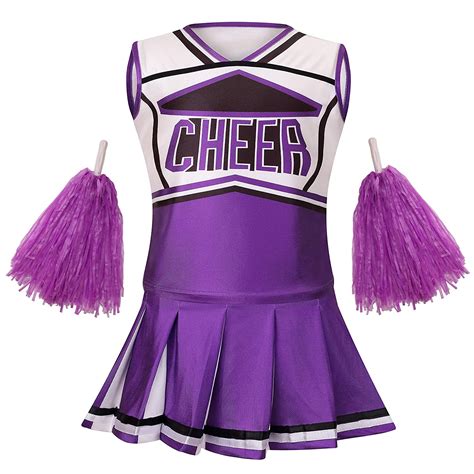 Buy Yolsun Cheerleader Costume For Girls Halloween Cute Uniform Outfit