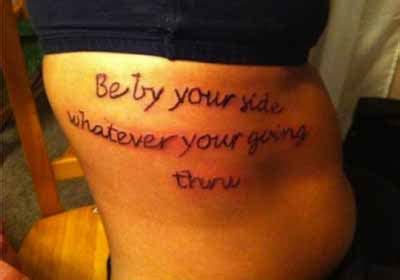 However, nouns typically precede adjectives in the language, meaning that the disturbia singer's tattoo isn't grammatically correct. 33 Hilariously Misspelled Tattoos - Dose of Funny