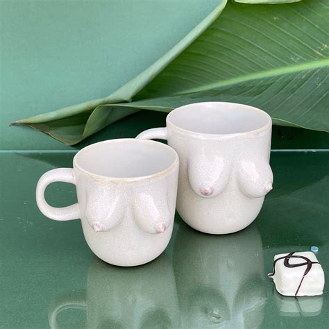 Boobs Personalized Mugs Pottery Boob Cups Handmade Ceramic Etsy