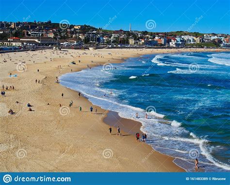 Sun Sand And Surf At Bondi Beach Sydney Australia Editorial Stock
