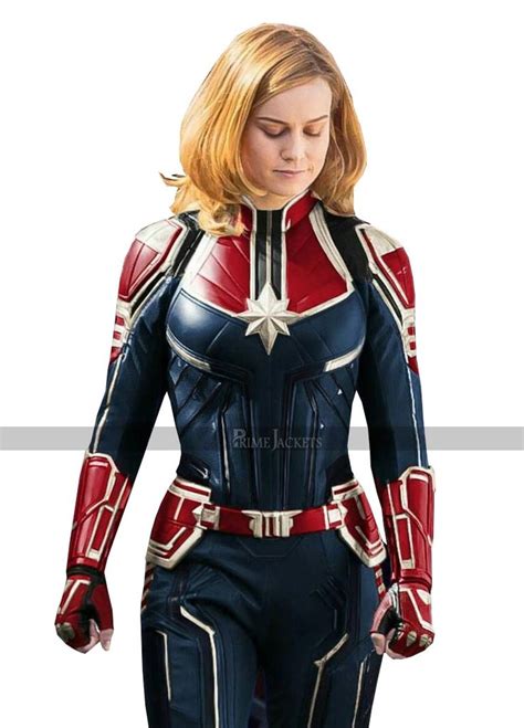 Captain Brie Women Larson Leather Costume Jacket Captain Marvel Costume Captain Marvel Carol
