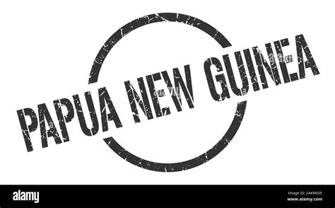 Papua New Guinea Stamp Papua New Guinea Grunge Round Isolated Sign
