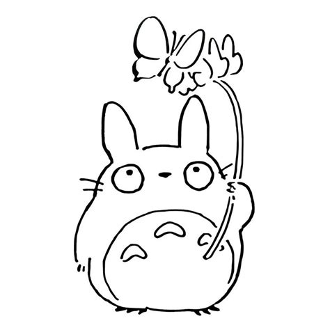 Totoro Para Colorear Dibujos Faciles Lindos