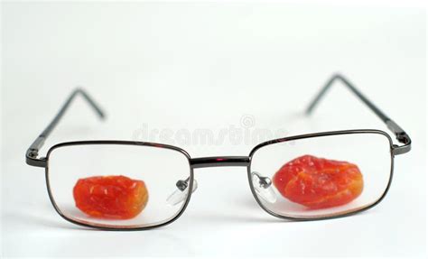 Candy Fruits Behind The Glasses Stock Image Image Of Cutout Eyesight