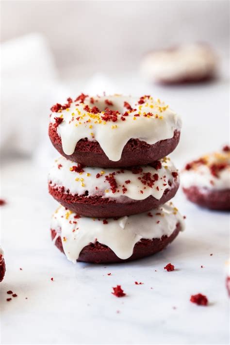 Red Velvet Doughnuts A Fun Festive Treat Sugar Salt Magic