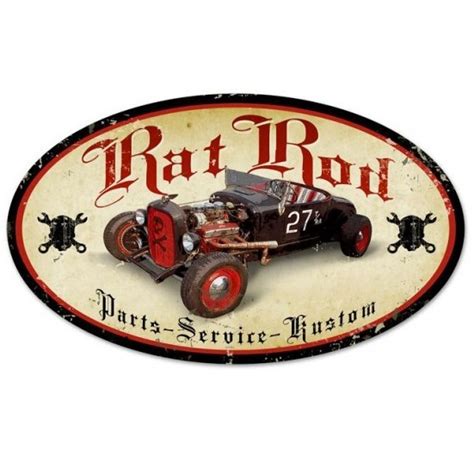 Rat Rod Metal Sign On Storenvy