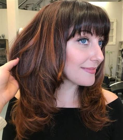 50 Cute Long Layered Haircuts With Bangs 2019 Medium Length Hair Cuts