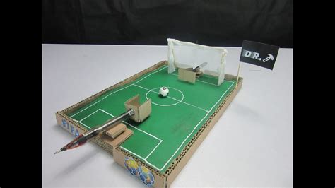 How To Make A Football Game With Cardboard L Diy Project Youtube