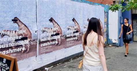 1 500 Posters Of Goats Having Sex Promote A Sustainable Cashmere Brand S First Nyc Store