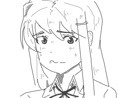 Nervous Anime Girl Drawception