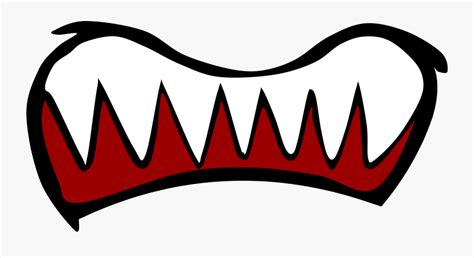 Scared Mouth Png Scary Mouth Clipart Png Free Transparent Clipart