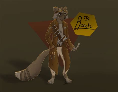 Rench The Raccoon Oc By Me Rfurry