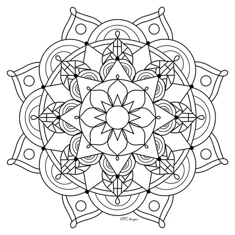 Free mandala mpc design 10 - Simple Mandalas - 100% ...
