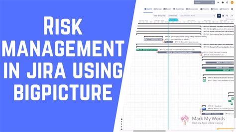 Risk Management In Jira Using Bigpicture Youtube