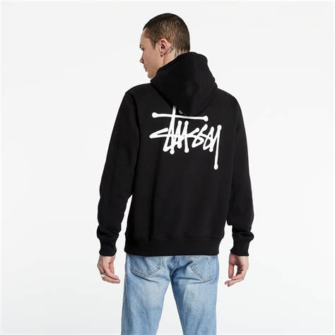 Basic Hoodie Black Stussy Pour Homme Lyst