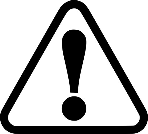 Warning Sign Svg Png Icon Free Download 455585 Onlinewebfontscom