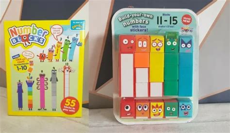 Numberblocks Cbeebies Number Blocks 1 15 With 3d Face Stickers Toy Eur