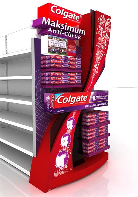 Colgate Maximum Anticuruk Gondol On Behance Store Display Design
