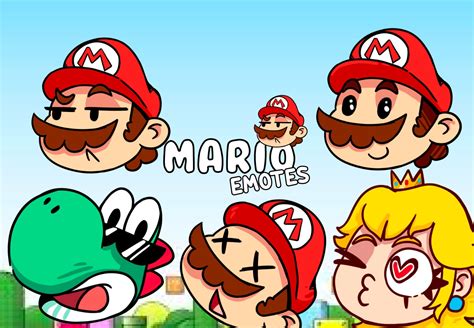 5 Mario Emotes For Twitch Discord And Youtube Etsy Australia