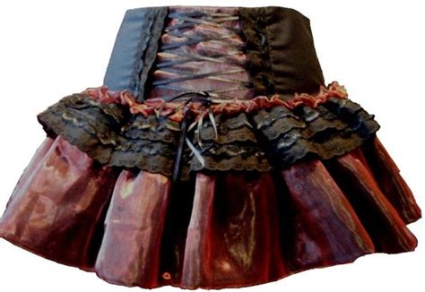 Gothic Lolita Skirt 80s Rara Style Royal Blue Organza