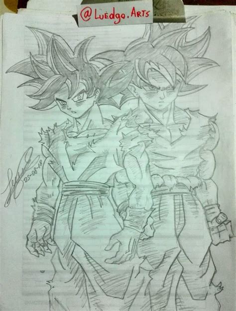 Sketch De Goku Ultra Instinto De Ambas Versiones Dibujos De Dragon My