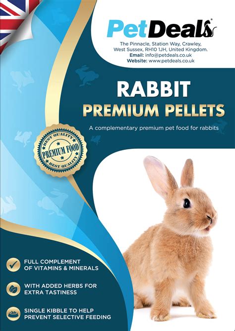 Premium Rabbit Pellets with Added Herbs - PetDeals.co.uk