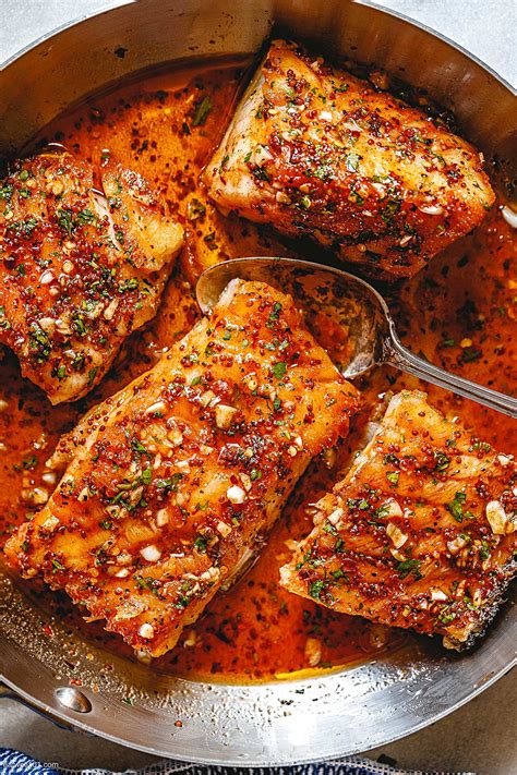Honey Garlic Pan Fried Cod Fish Recipe How To Cook Codfish — Eatwell101