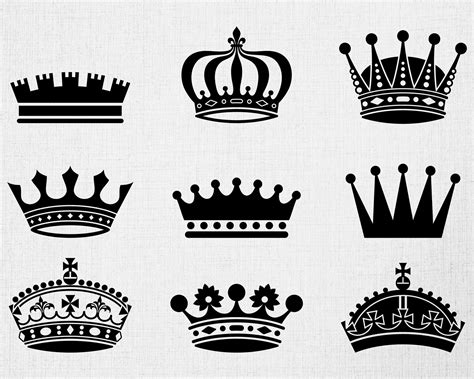 Royal Crown Svg King Crown Svg Queen Crown Svg Digital Etsy Canada