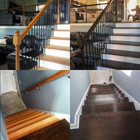 Staining A Staircase Stairs Staircase Wood Stairs