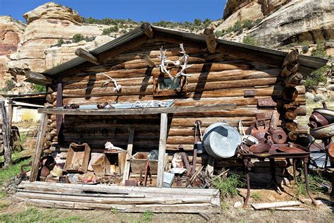 Check spelling or type a new query. Old Log Cabin with Cool Vintage Artifacts Photograph by ...
