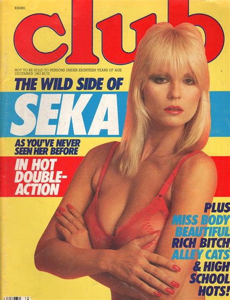 Club December 1983 Club Magazine Club Club Usa