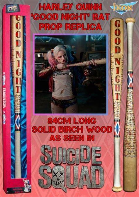 Suicide Squad Harley Quinns Good Night Baseball Bat Replica 11