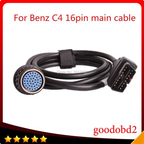 High Quality Sd Connect Compact4 Obd2 16pin Cable For Mb Star Sd C4 Obd