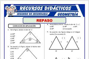 Problemas De Tri Ngulos Para Segundo De Secundaria Recursos