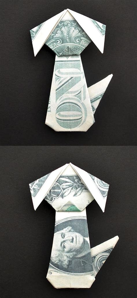 My Money Dog Dollar Animal Origami Tutorial Diy By Nprokuda Easy