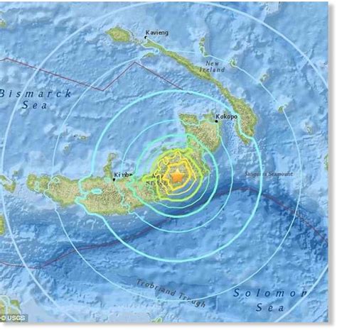 Massive 69 Magnitude Earthquake Strikes Off The Coast Of Papua New
