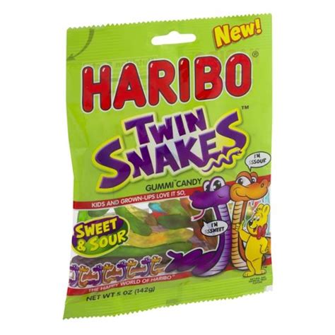 Haribo Twin Snakes Sweet And Sour Hy Vee Aisles Online Grocery Shopping