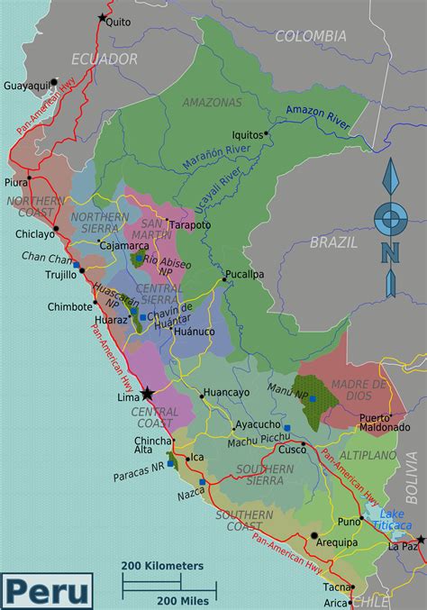 Map Of Peru Overview Mapregions Online Maps And