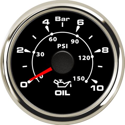 52mm Oil Pressure Gauge 0 150 Psi 0 10 Bar 9 32v Fuel Pressure Testers