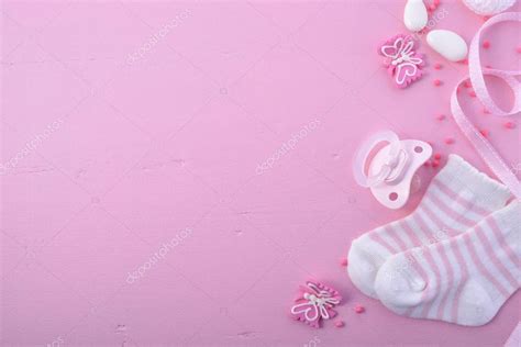 Pink Baby Shower Nursery Background Stock Photo By ©amarosy 119268638