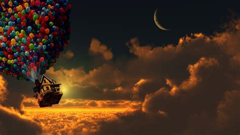 Pixar Animation Studios Movies Sky Clouds Wallpapers Hd Desktop