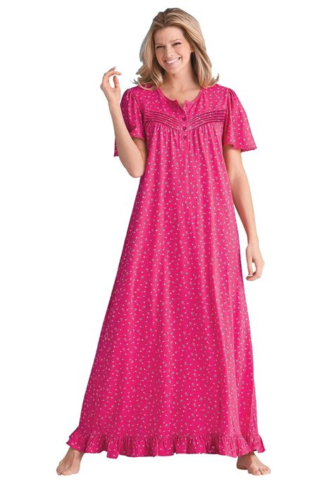 Pin By Glinda On Dresses Cotton Night Dress Knit Gown Nightgowns